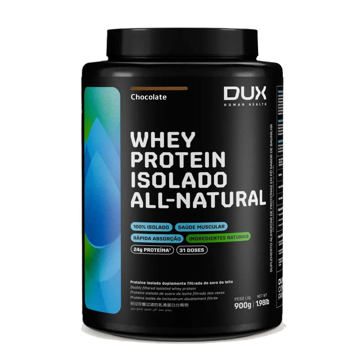 Whey Protein Isolado All Natural 900 g Dux