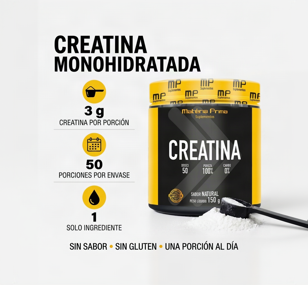 Creatina 100% Pura 150 g Materia Prima