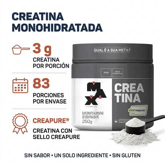 Creatina Creapure 250 g Max Titanium