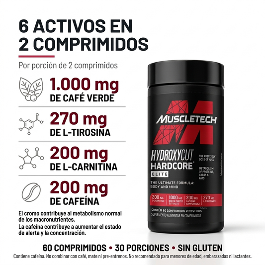 Hydroxycut Hardcore Elite 60 Comp MuscleTech