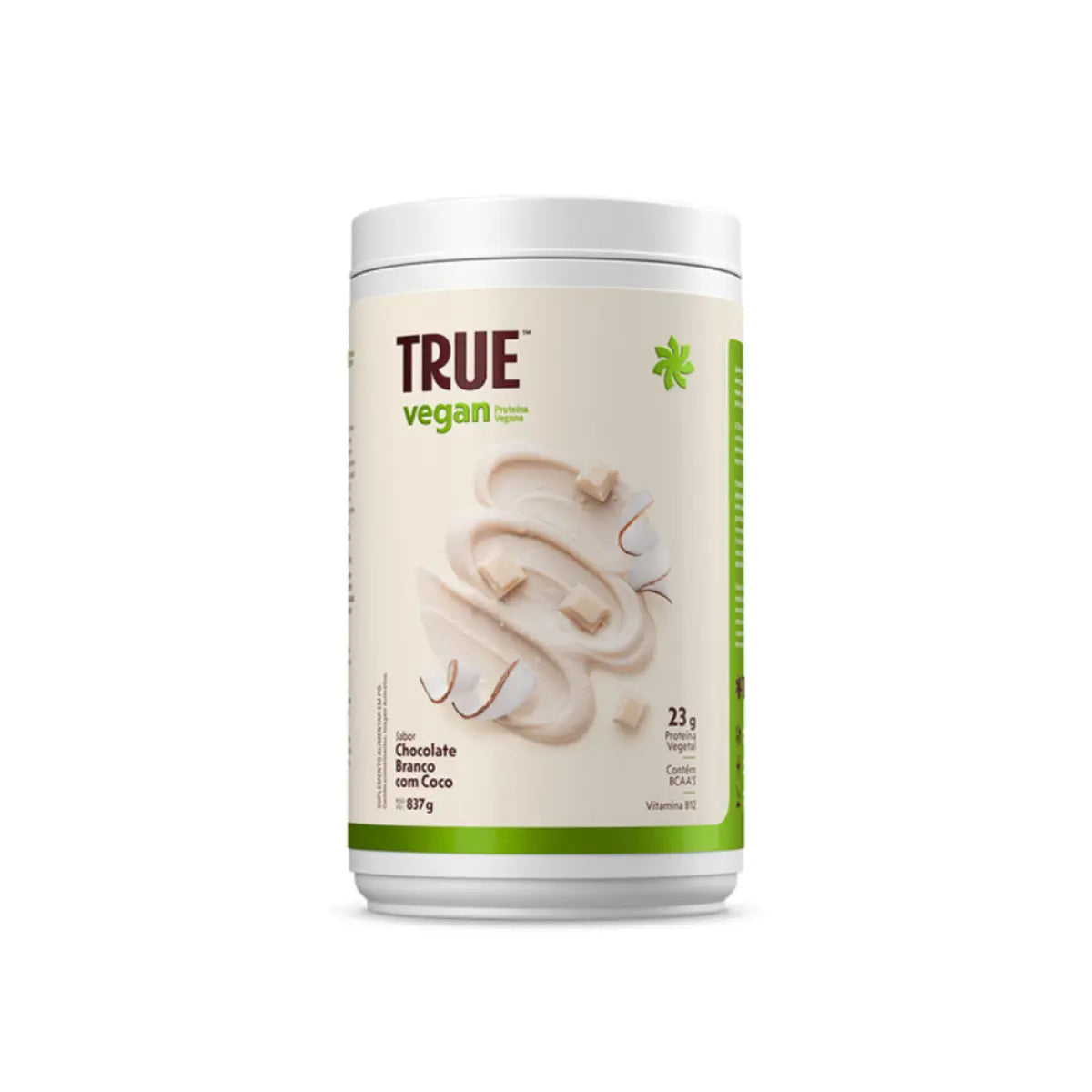 Proteína Vegana True Vegan – Sabor Chocolate Blanco con Coco