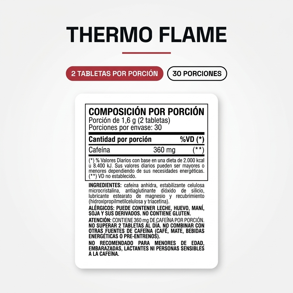 Thermo Flame 120 Tabs Black Skull