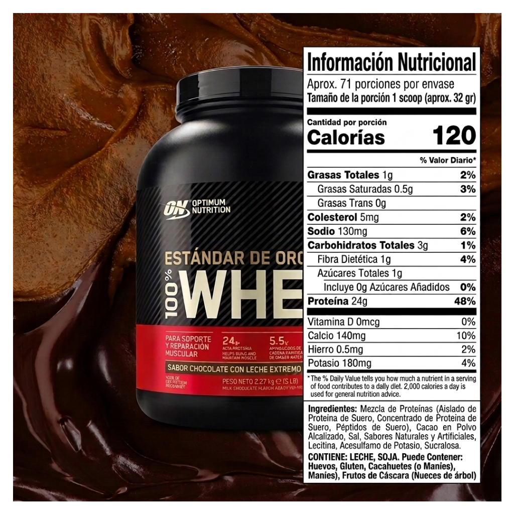 Gold Standard 100% Whey 2,27 kg Optimum Nutrition