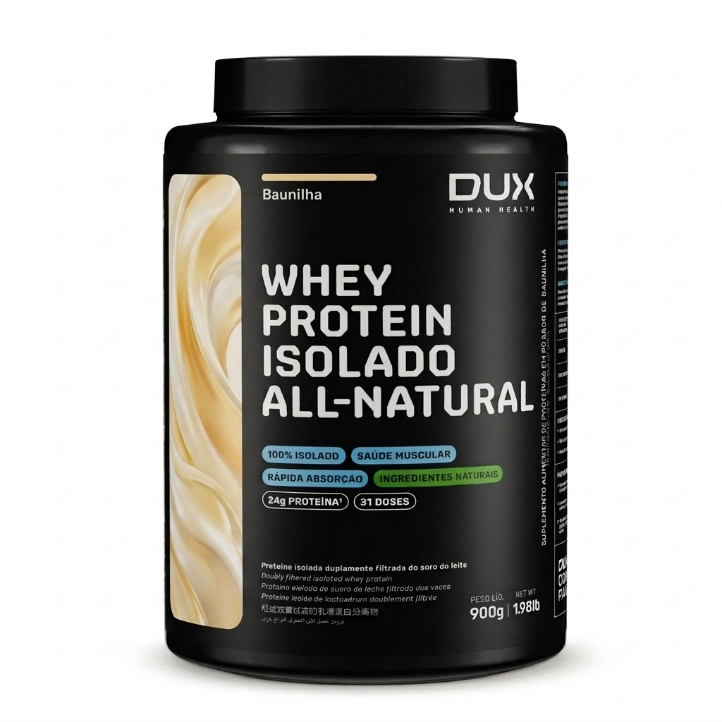Whey Protein Isolado All Natural 900 g Dux