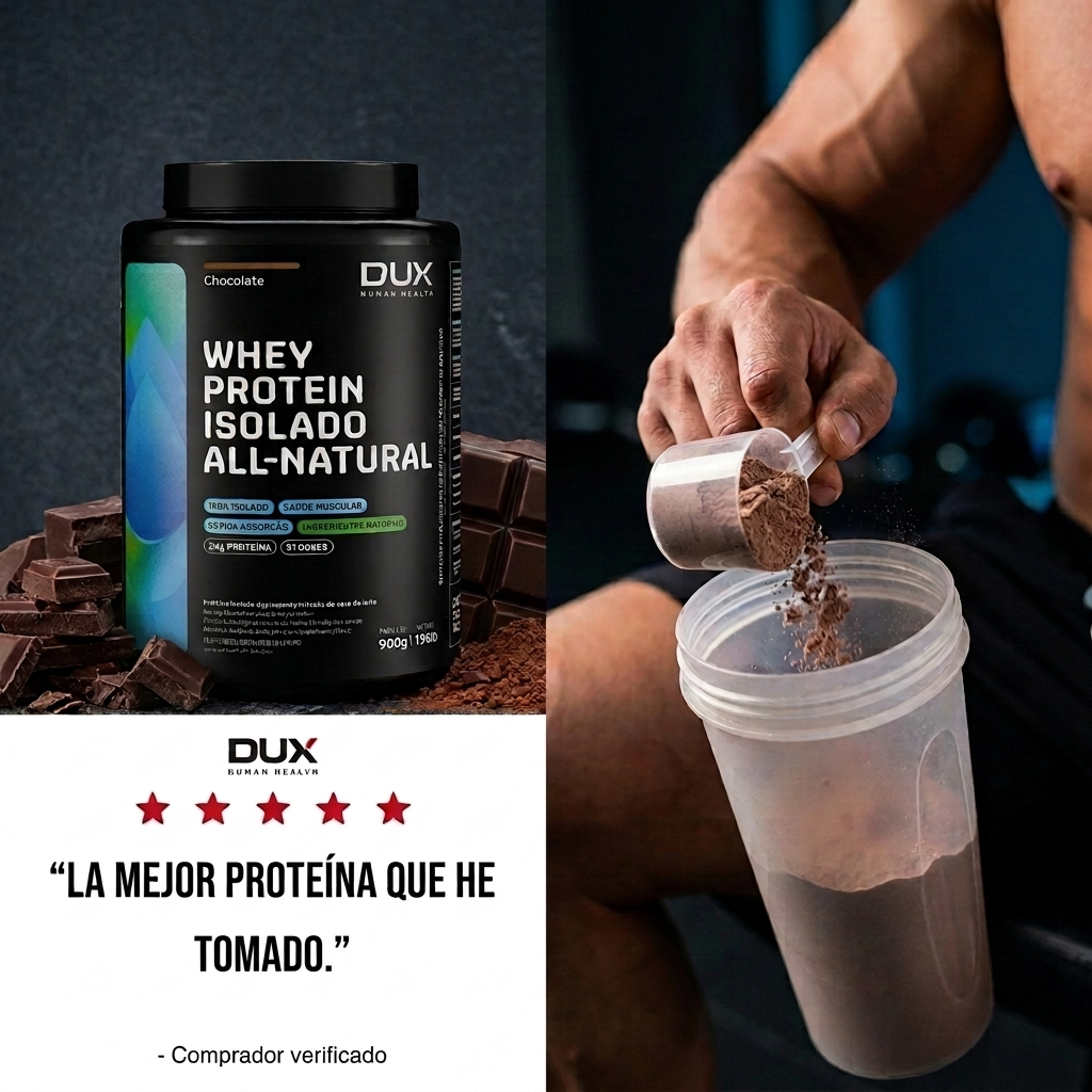 Whey Protein Isolado All Natural 900 g Dux