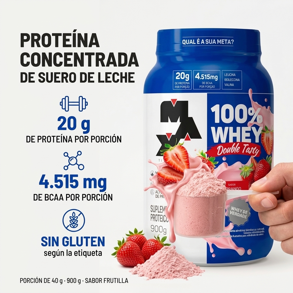 100% Whey Double Tasty 900 g Max Titanium