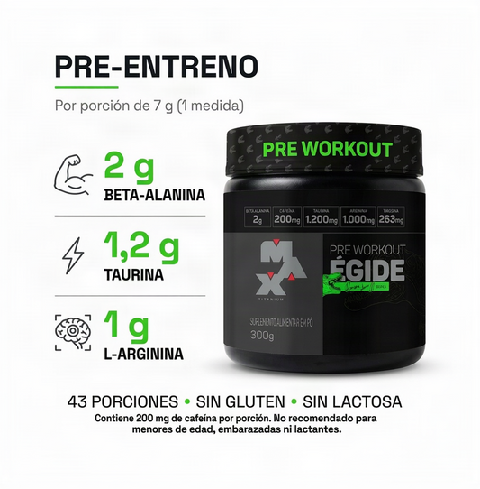 Égide Pre-Entreno Ramon Dino 300 g Max Titanium